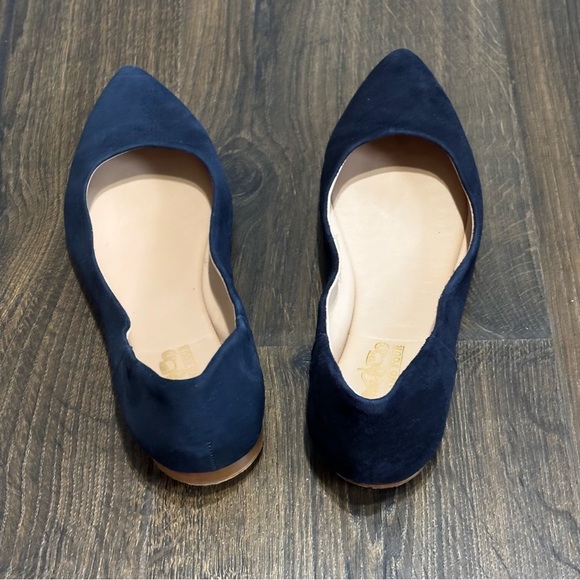 Coach and Four navy blue suede flats size 7 - Picture 5 of 9